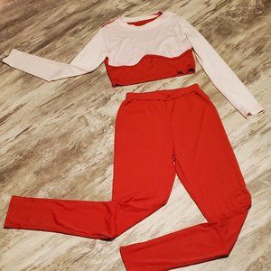 Crop top track suit